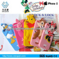 New cartoon design Silicone phone case phone back case cover